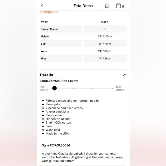 NWT! Ciao Lucia Zeta Dress Sz S - Picture 7 of 7